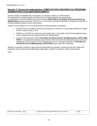 Formulario OCFS-LDSS-7020-S Plan De Atencion Medica - Centro De Cuidado Infantil - New York (Spanish), Page 23