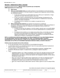 Formulario OCFS-LDSS-7020-S Plan De Atencion Medica - Centro De Cuidado Infantil - New York (Spanish), Page 3