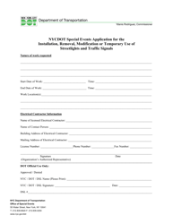 Special Events Application for the Installation, Removal, Modification or Temporary Use of Streetlights and Traffic Signals - New York City, Page 2
