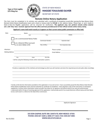 Remote Online Notary Application - New Mexico, Page 2