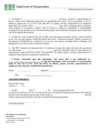 Filming/Photography Indemnification Release Form - New York City, Page 2