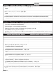 Form U-118 (BWC-7624) Notification of Business Acquisition/Merger or Purchase/Sale - Ohio, Page 3