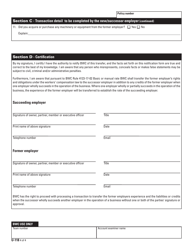 Form U-118 (BWC-7624) Notification of Business Acquisition/Merger or Purchase/Sale - Ohio, Page 4