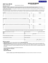 Form OR-65 (150-101-065) Oregon Partnership Return of Income - Oregon, Page 3