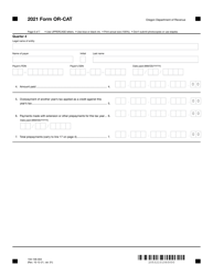 Form OR-CAT (105-106-003) Oregon Corporate Activity Tax Return - Oregon, Page 6