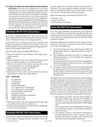 Instructions for Form OR-CAT, 150-106-003 Oregon Corporate Activity Tax Return - Oregon, Page 12