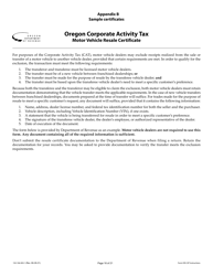 Instructions for Form OR-CAT, 150-106-003 Oregon Corporate Activity Tax Return - Oregon, Page 16