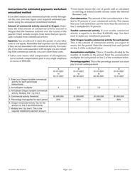 Instructions for Form OR-CAT, 150-106-003 Oregon Corporate Activity Tax Return - Oregon, Page 7