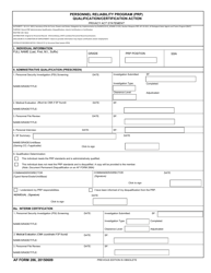 AF Form 286 Personnel Reliability Program (PRP) Qualification/Certification Action, Page 3