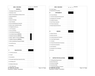 AF Form 4038 Hh-60 Evaluation Worksheet, Page 2
