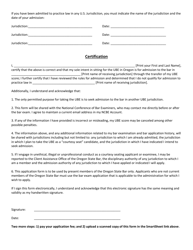Application for Oregon Ube Seat by Oregon State Bar Member - Oregon, Page 2