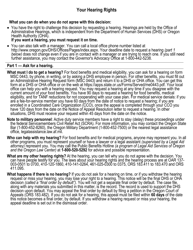Form MSC0443 Administrative Hearing Request - Oregon, Page 2