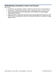 Form OHP3263A Approval Notice for Temporary Oregon Health Plan Coverage - Oregon (Somali), Page 4