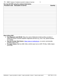 Form OHP729H Administrative Medical Examination/Report Authorization (Medical Records Request) - Oregon, Page 2