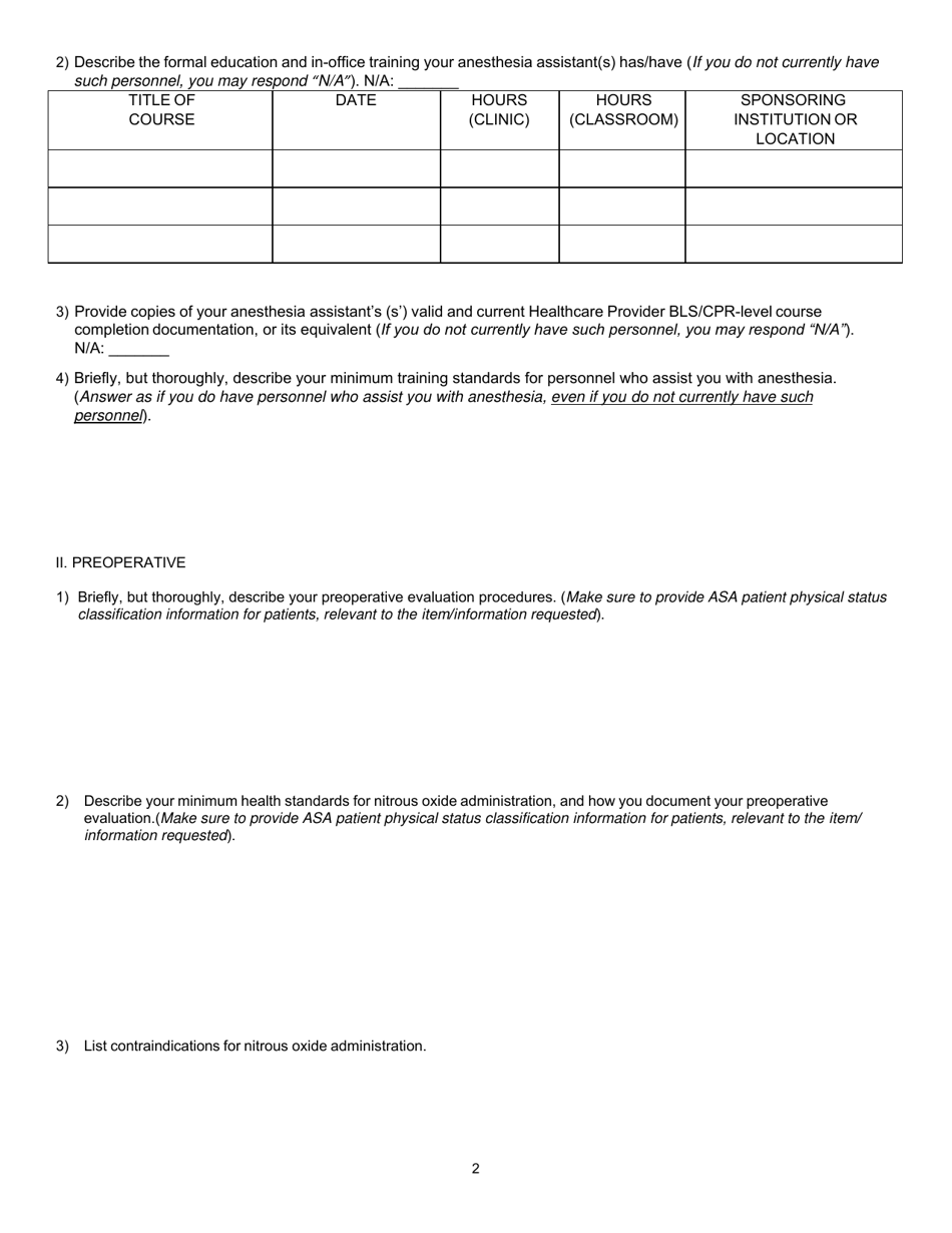 Nitrous Oxide Permit Application Form - Oregon, Page 4