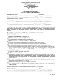 Application for Dental Hygiene Expanded Practice Permit - Pathway 2 - Oregon, Page 9