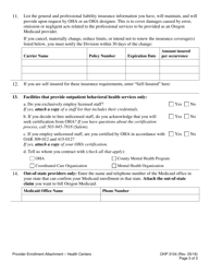 Form OHP3104 Provider Enrollment Attachment - Health Centers - Oregon, Page 3