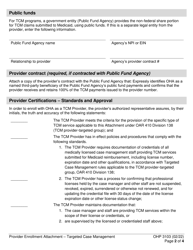 Form OHP3103 Provider Enrollment Attachment - Targeted Case Management - Oregon, Page 2