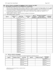 Aquatic Farming Annual Report - Alaska, Page 3