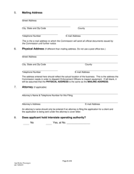 Application for Broker of Persons - Pennsylvania, Page 3