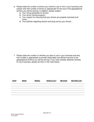 Form PUC317 Application for Approval of Transfer of Capital Stock Transportation Common Carrier - Pennsylvania, Page 14