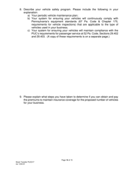 Form PUC317 Application for Approval of Transfer of Capital Stock Transportation Common Carrier - Pennsylvania, Page 15