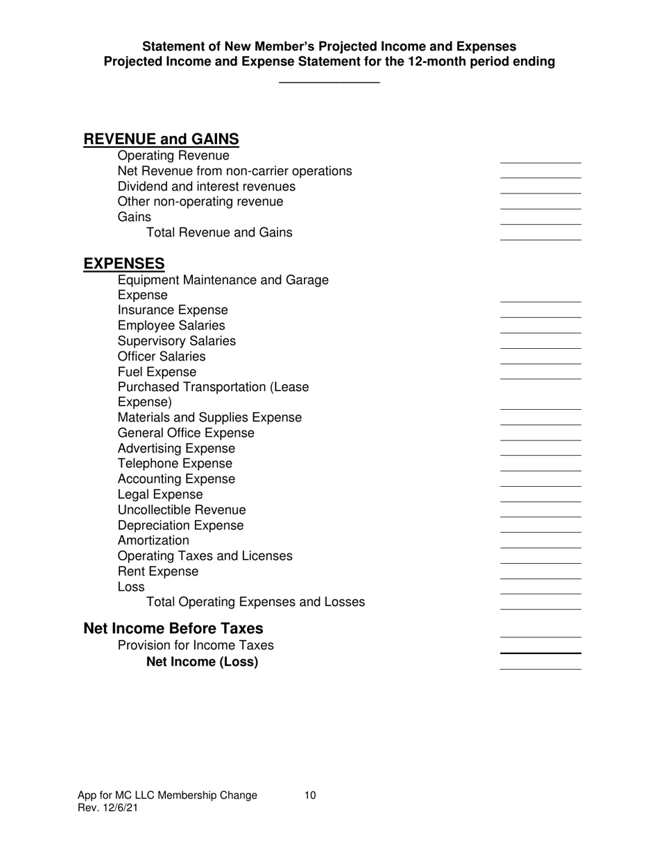 Pennsylvania Application for Approval to Change Limited Liability