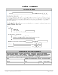 Introduction to the Application for Services - Rhode Island (Portuguese), Page 10