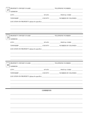 Rhode Island Apiary Registration Form - Rhode Island, Page 2