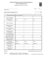 API Form D Surface Coating Basic Spreadsheet - Rhode Island, Page 5