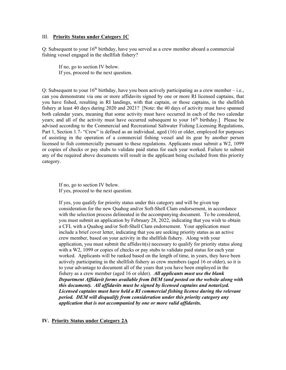 New License Opportunities, Non-resident Marine License Application - Rhode Island, Page 10