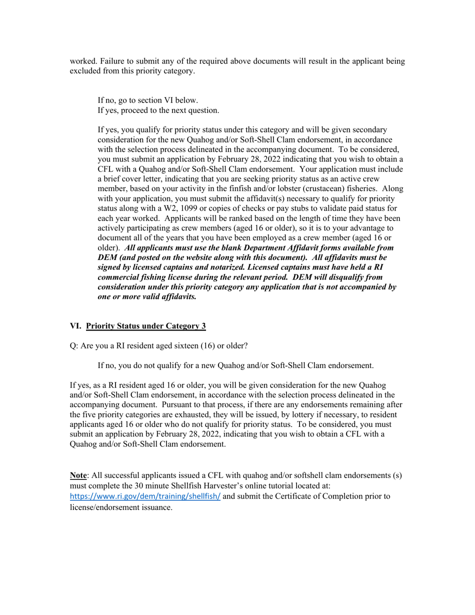 New License Opportunities, Non-resident Marine License Application - Rhode Island, Page 12