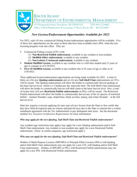 New License Opportunities, Non-resident Marine License Application - Rhode Island, Page 2