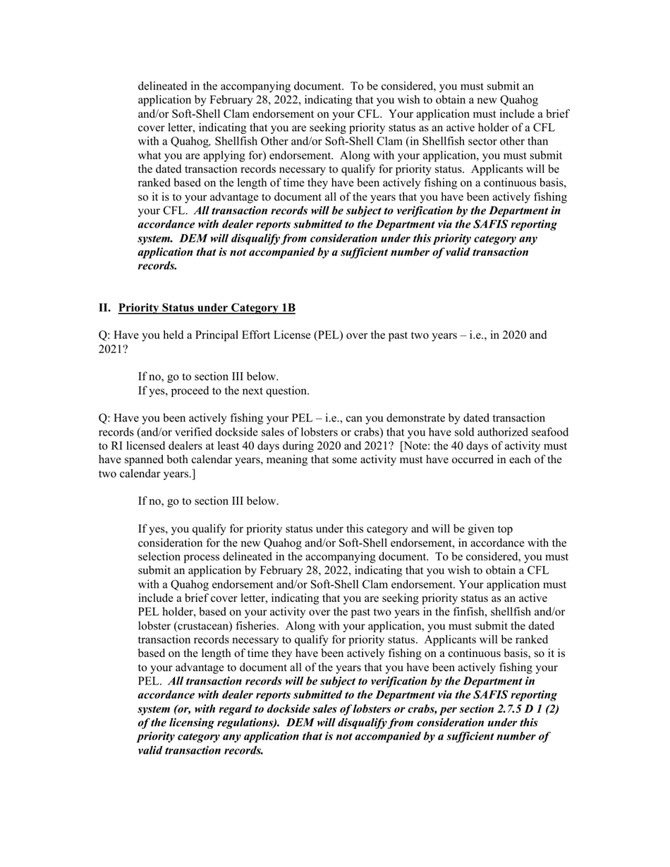 New License Opportunities, Non-resident Marine License Application - Rhode Island, Page 9
