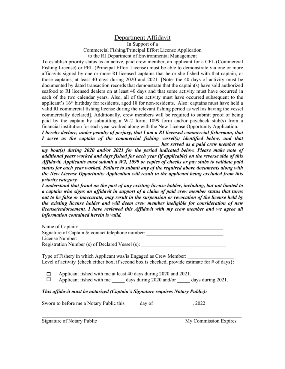 New License Opportunities, Resident Marine License Application - Rhode Island, Page 18