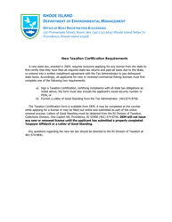 New License Opportunities, Resident Marine License Application - Rhode Island, Page 19