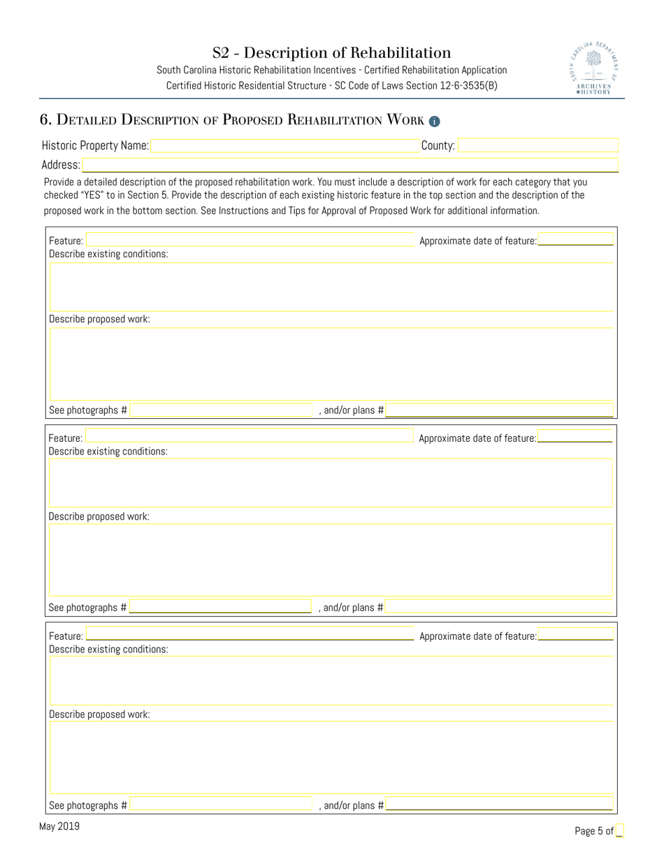 Form S2 Fill Out, Sign Online and Download Fillable PDF, South