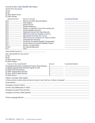 6.0 Nc Esg Client Exit Form - North Carolina, Page 5