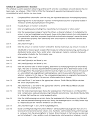 Instructions for Form FAE170, RV-R0011001 Franchise and Excise Tax Return - Tennessee, Page 13