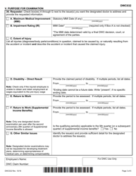 Form DWC032 Request for Designated Doctor Examination - Texas, Page 3