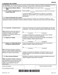Formulario DWC032S Solicitud Para Obtener Un Examen Por Parte De Un Medico Designado - Texas (Spanish), Page 3