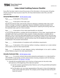 Form LAC018 Index-Linked Crediting Features Checklist - Texas
