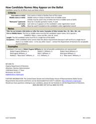 Form ELECT-501(FED) Certificate of Candidate Qualification - Federal Offices - Virginia, Page 2