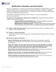 DOH Form 611-025 Behavioral Health Agency Mobile Unit Notification - Washington, Page 3