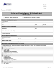 DOH Form 611-025 Behavioral Health Agency Mobile Unit Notification - Washington, Page 6