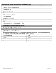 DOH Form 611-025 Behavioral Health Agency Mobile Unit Notification - Washington, Page 7