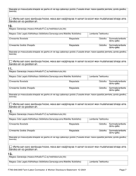 Form F700-046-303 Farm Labor Contractor &amp; Worker Disclosure Statement - Washington (Somali), Page 9
