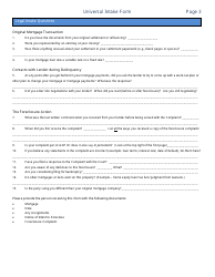 Universal Intake Form - Delaware, Page 3