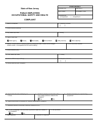 Public Employees Occupational Safety and Health Complaint Form - New Jersey, Page 2