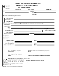 FAA Form 8120-10 Request for Conformity, Page 3